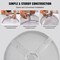 Fire Pit Spark Guard Stainless Steel Round Mesh Cover Heat Resistant